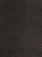 Highlander Heavy Dark Brown Herringbone Tweed Jacket - StudioSuits
