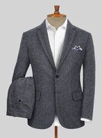 Highlander Heavy Charcoal Herringbone Tweed Suit - StudioSuits