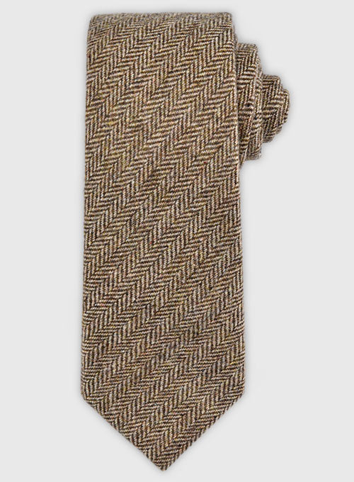 herringbone tweed tie