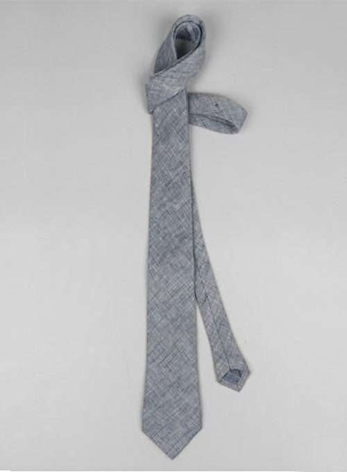 Italian Linen Tie - Celeste Blue - StudioSuits
