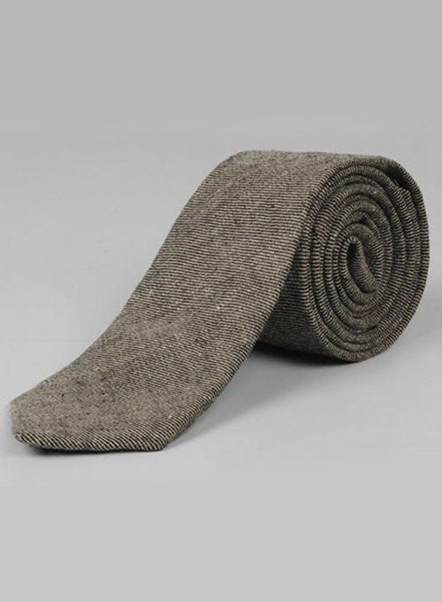 Italian Linen Tie - Denim Black - StudioSuits