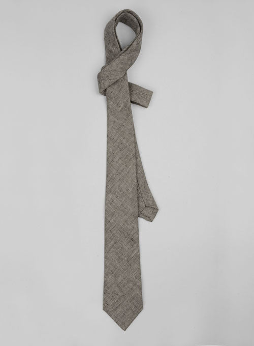 Italian Linen Tie - Votre Gray - StudioSuits