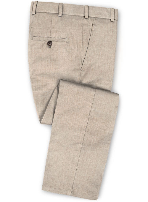 Italian Flannel Empire Canvas Wool Pants - StudioSuits