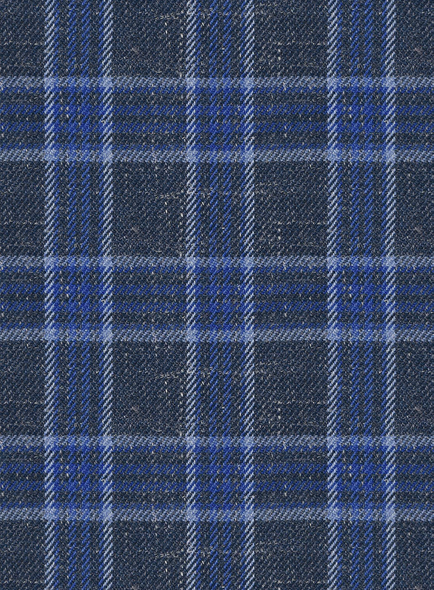 Italian Narodo Blue Wool Pants - StudioSuits