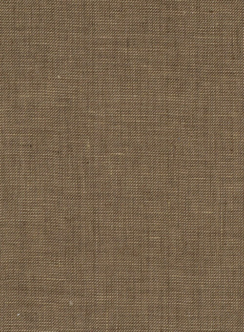 Italian Brown Maze Linen Suit - StudioSuits