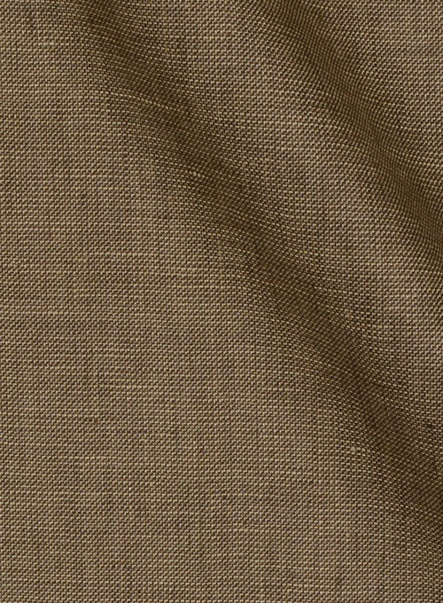 Italian Brown Maze Linen Suit - StudioSuits