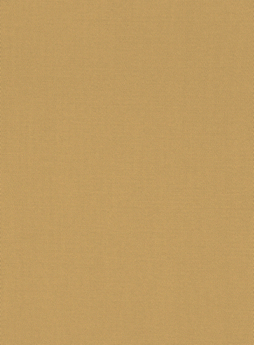 Italian Cider Brown Cotton Stretch Pants - StudioSuits