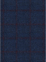 Italian Ermene Blue Wool Jacket - StudioSuits