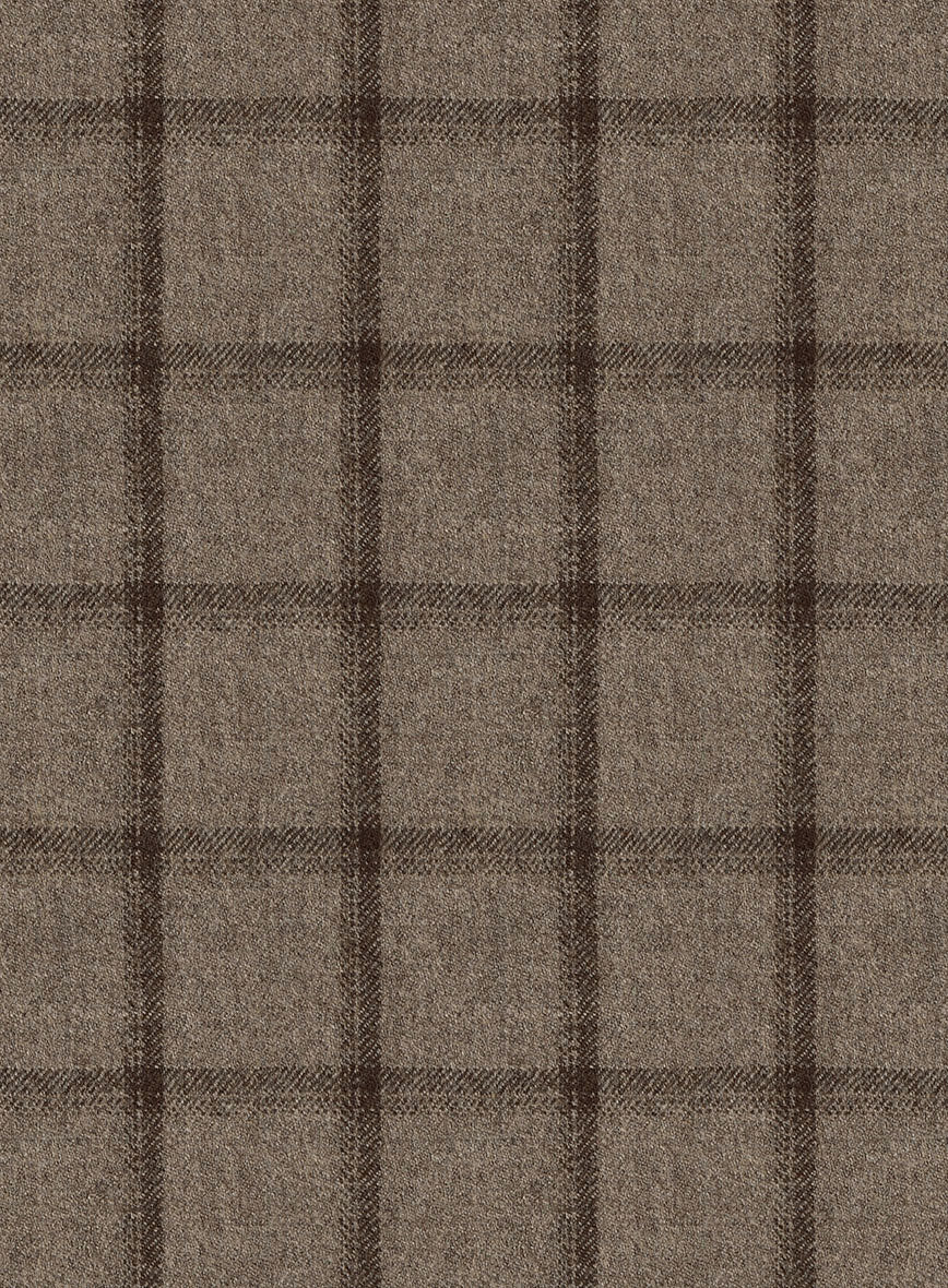 Italian Goiti Brown Wool Pants - StudioSuits