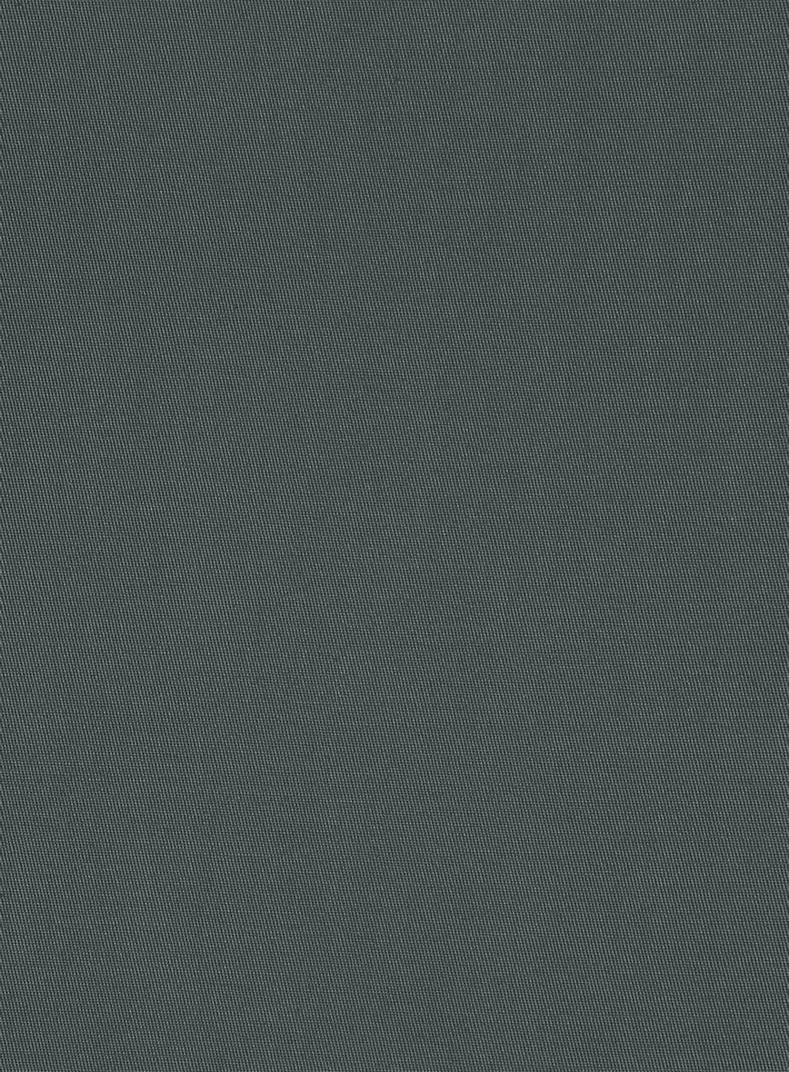 Italian Gray Cotton Pants - StudioSuits