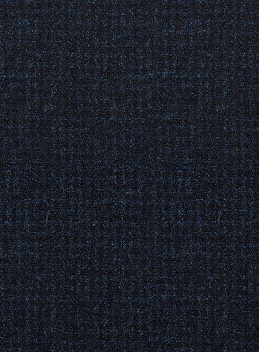 Italian Hibalo Blue Wool Pants - StudioSuits