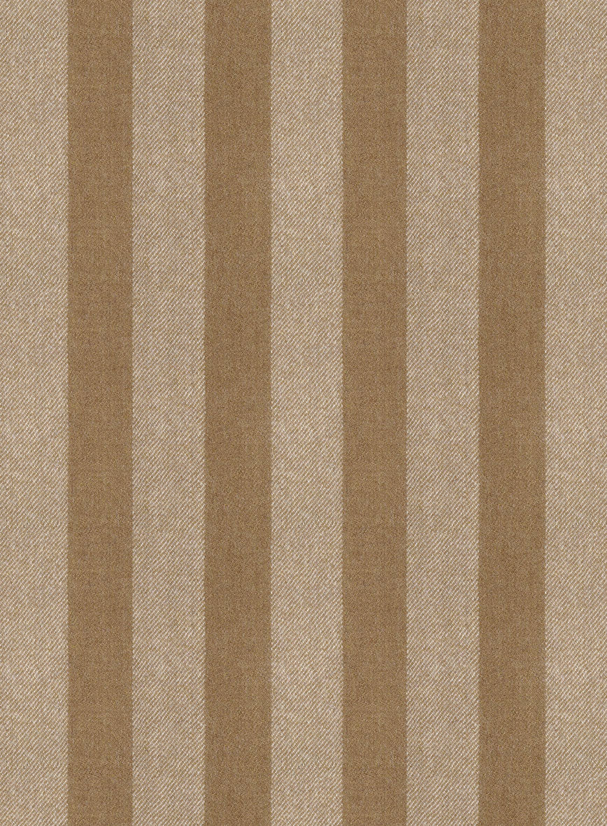 Italian Ildefo Brown Wool Pants - StudioSuits