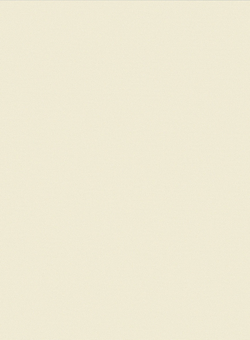 Italian Light Beige Cotton Stretch Pants - StudioSuits