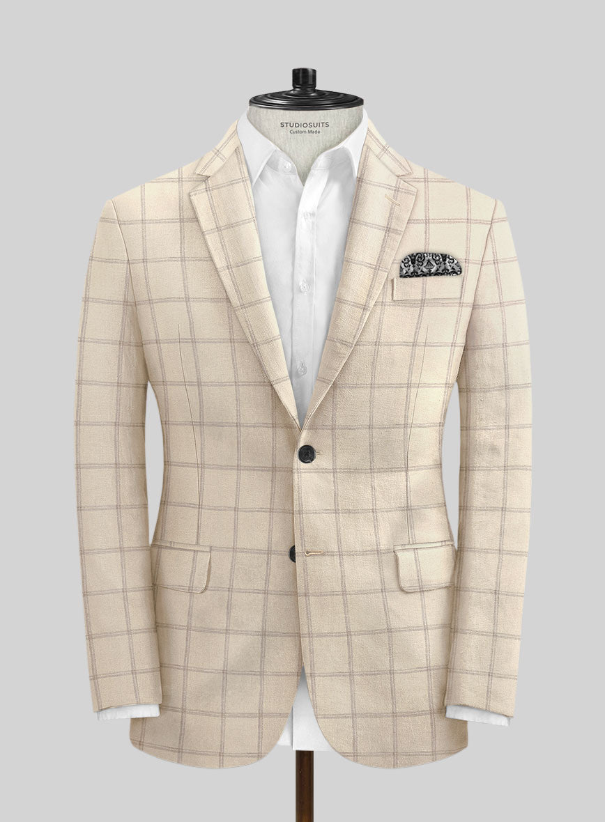 Italian Linen Acubo Checks Suit - StudioSuits