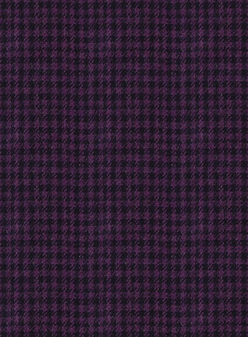 Italian Llio Purple Wool Pants - StudioSuits