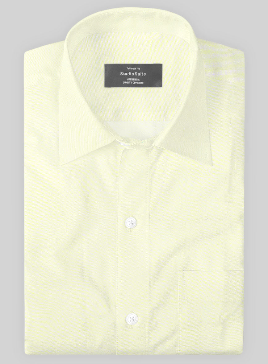 Men's Italian Lombardo Light Yellow Shirt by StudioSuits Men's Italian Lombardo Light Yellow Shirt by StudioSuits
