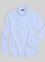 Italian Lombardo Pastel Blue Shirt - StudioSuits