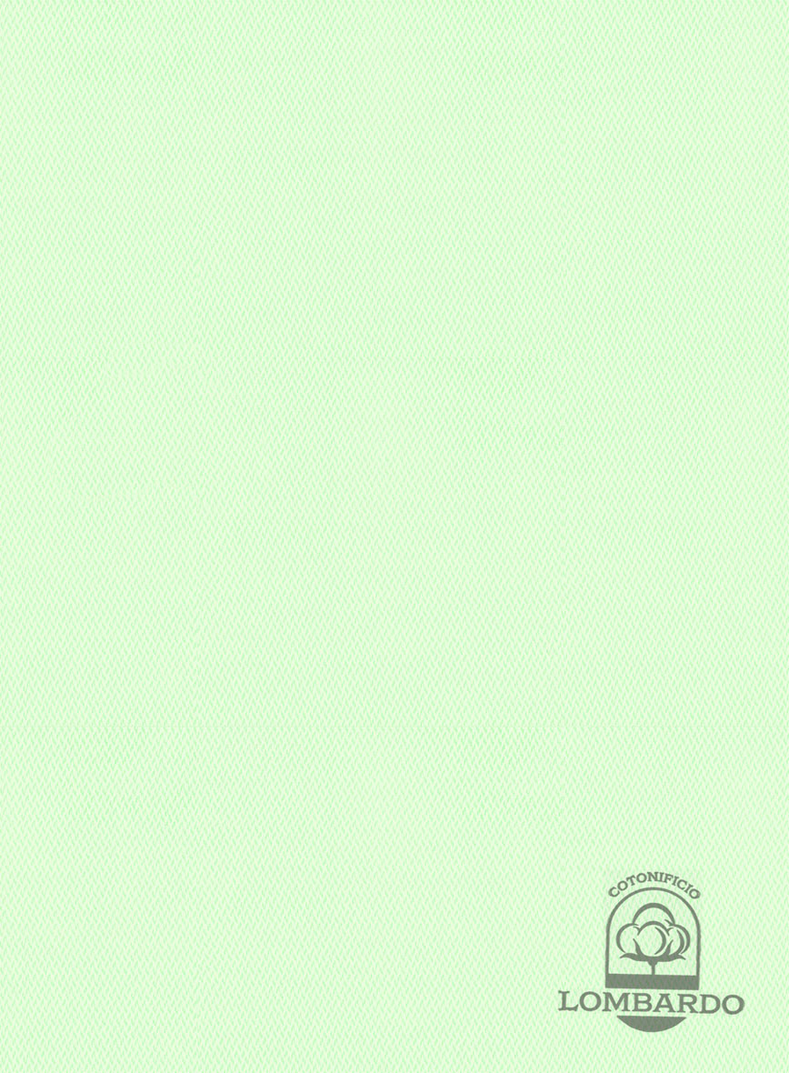 Italian Lombardo Rib Pastel Green Shirt - StudioSuits