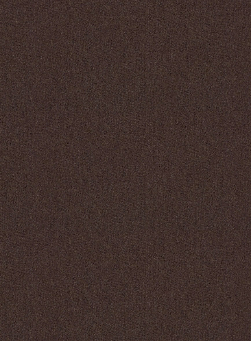 Italian Iucef Cocoa Brown Wool Pants - StudioSuits
