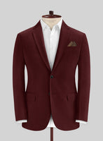 Italian Maroon Cotton Stretch Suit - StudioSuits