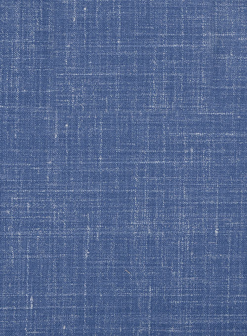 Italian Murano Cadel Blue Wool Linen Jacket - StudioSuits
