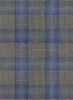 Italian Murano Gnatio Blue Gray Wool Linen Pants - StudioSuits