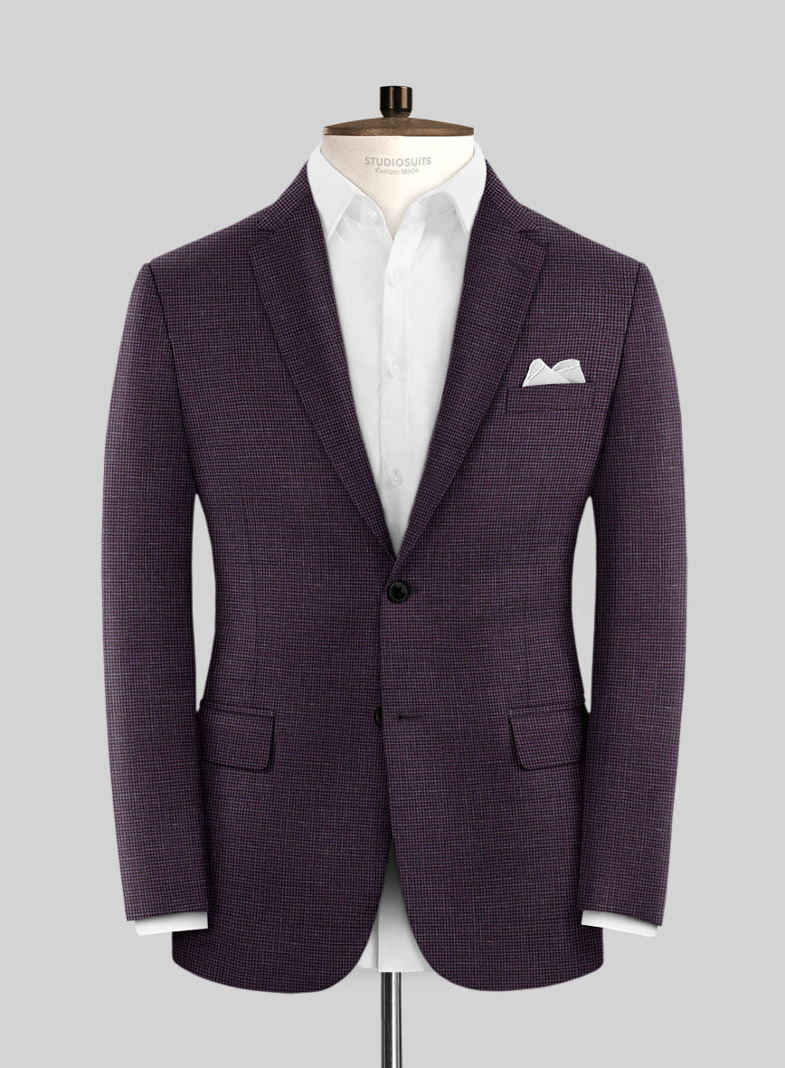Italian Murano Nozo Purple Wool Linen Silk Jacket – StudioSuits