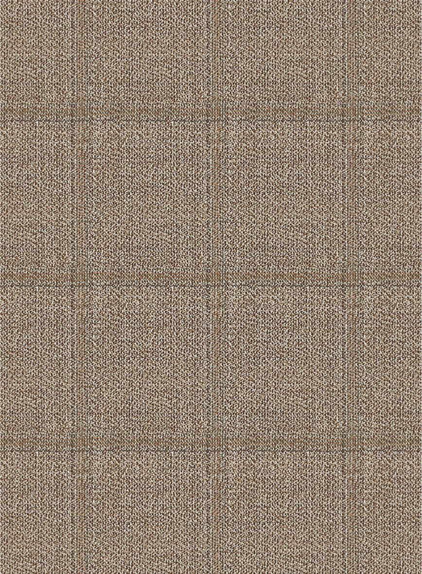 Italian Murano Padro Brown Wool Linen Silk Pants - StudioSuits