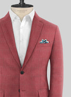 Italian Murano Radon Pink Wool Linen Silk Jacket - StudioSuits