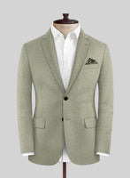 Italian Orfini Summer Green Wool Jacket - StudioSuits