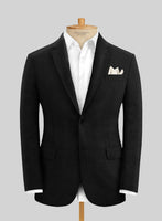 Italian Prato Black Linen Suit - StudioSuits