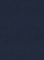 Italian Prato Oxford Blue Linen Pants - StudioSuits