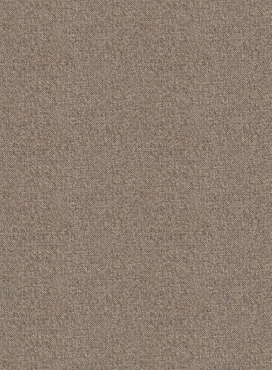 Italian Qique Tobacco Brown Wool Pants - StudioSuits