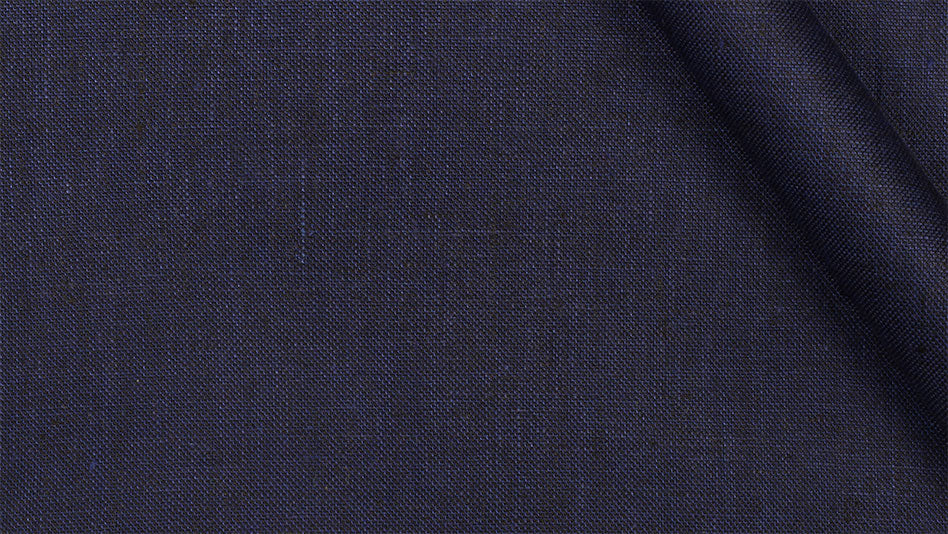 Italian Rich Navy Linen Suit - StudioSuits