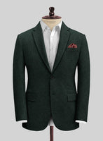Italian Sacramento Green Tweed Suit - StudioSuits