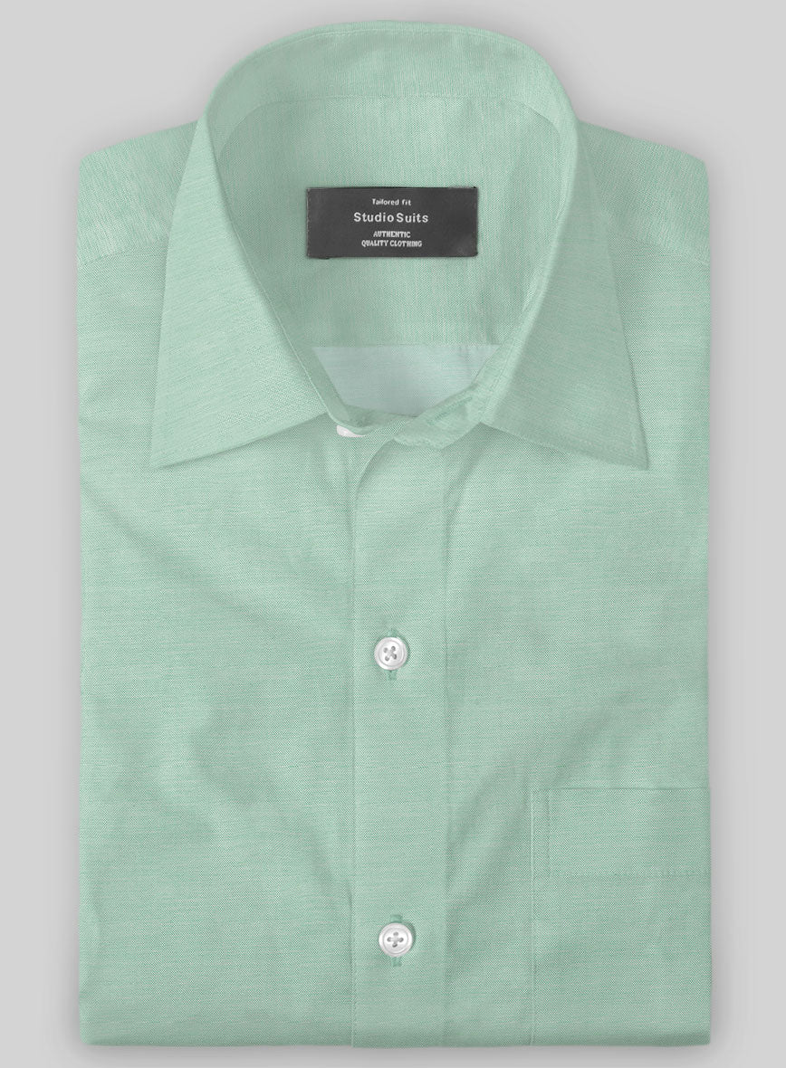 Men's Italian Lombardo Fern Green Shirt by StudioSuits Men's Italian Lombardo Fern Green Shirt by StudioSuits