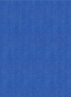 Italian Prato Electric Blue Herringbone Linen Jacket - StudioSuits