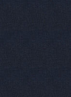 Italian Prato Dark Blue Dobby Linen Pants - StudioSuits