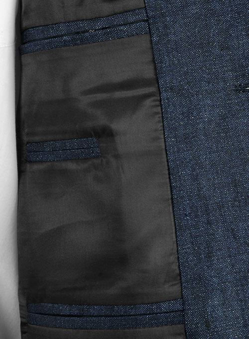 Italian Blue Khyber Linen Suit - Special Offer - StudioSuits
