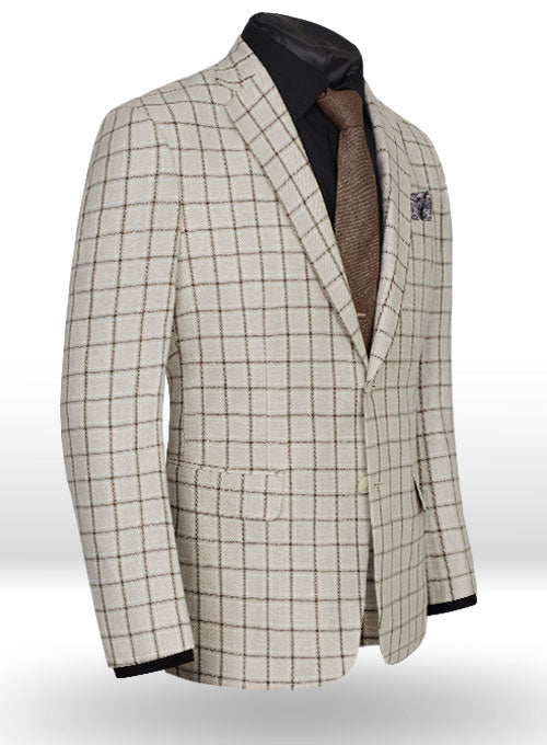 Italian Master Beige Linen Suit - StudioSuits