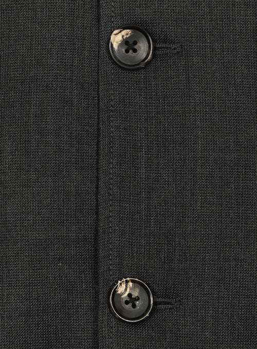 King Charcoal Wool Breezer Style Jacket - StudioSuits