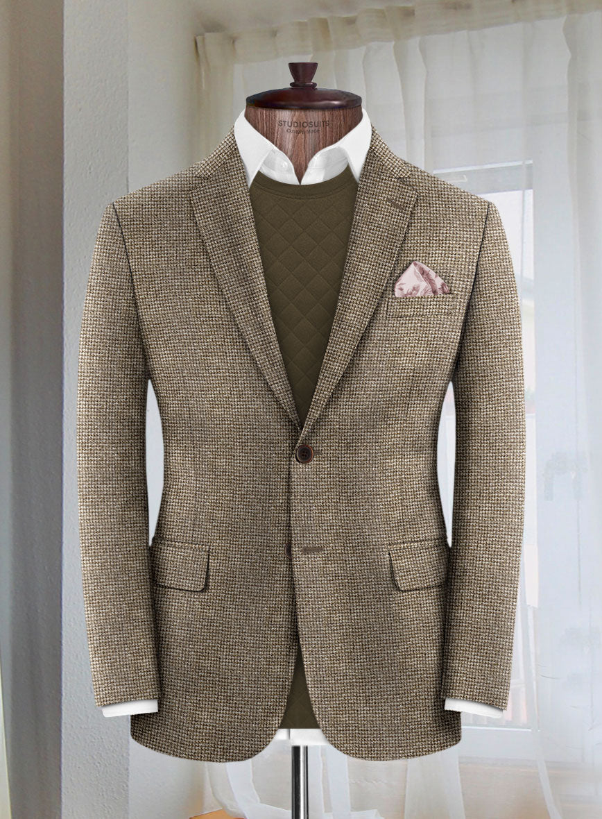 Lanificio Zegna Brown Basket Weave Jacket – StudioSuits