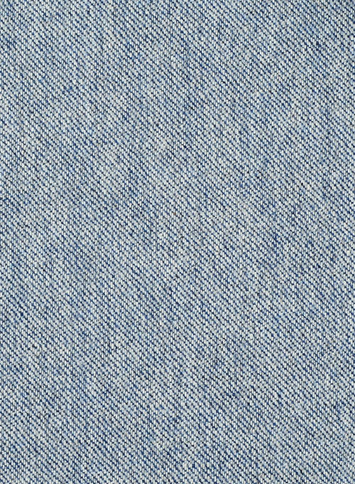 Light Blue Denim Tweed Pants - StudioSuits