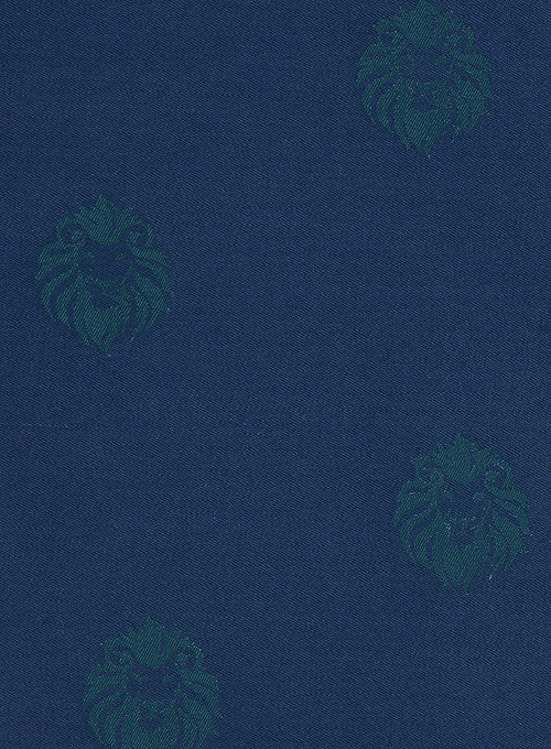 Lion Prussian Blue Wool Pants - StudioSuits