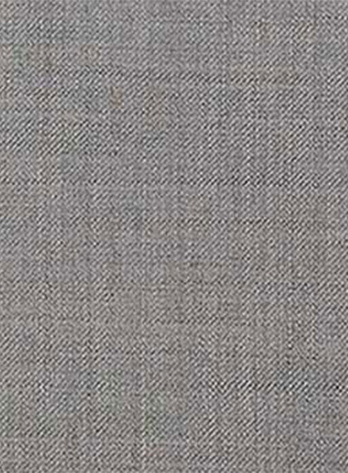 Light Gray Pure Wool Suit - StudioSuits