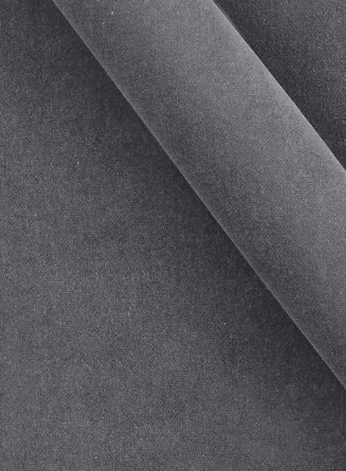 Light Gray Velvet Suit - StudioSuits