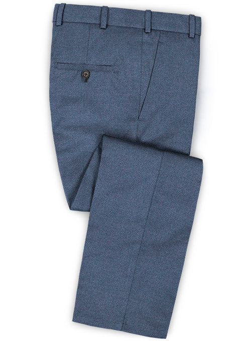 Light Weight Club Blue Tweed Pants - StudioSuits