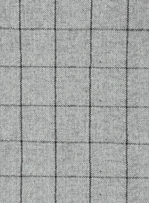 Light Weight Checks Gray Tweed Jacket - 40R - StudioSuits