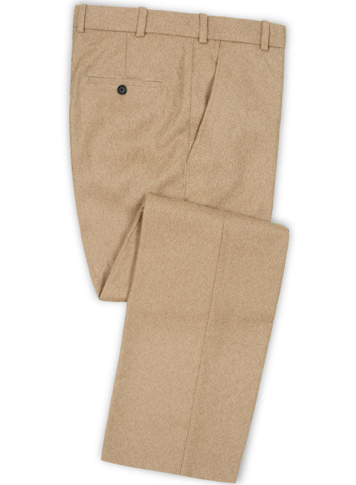 Light Weight Light Brown Tweed Pants - 32R - StudioSuits