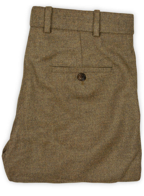 Light Weight Rust Brown Tweed Pants - 32R - StudioSuits
